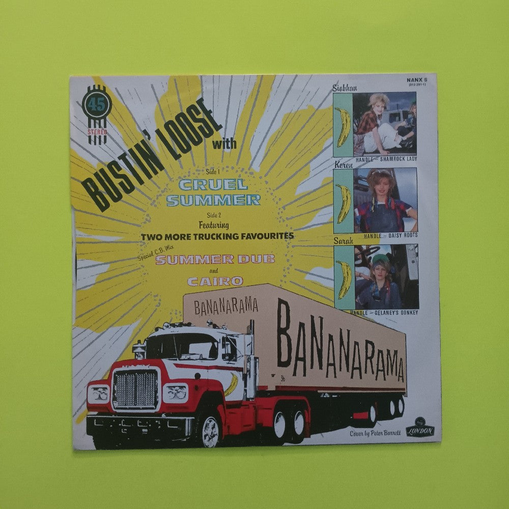Bananarama - Cruel Summer UK 12" - 1986 - NANX 5 - Used - VG+ - Vinyl