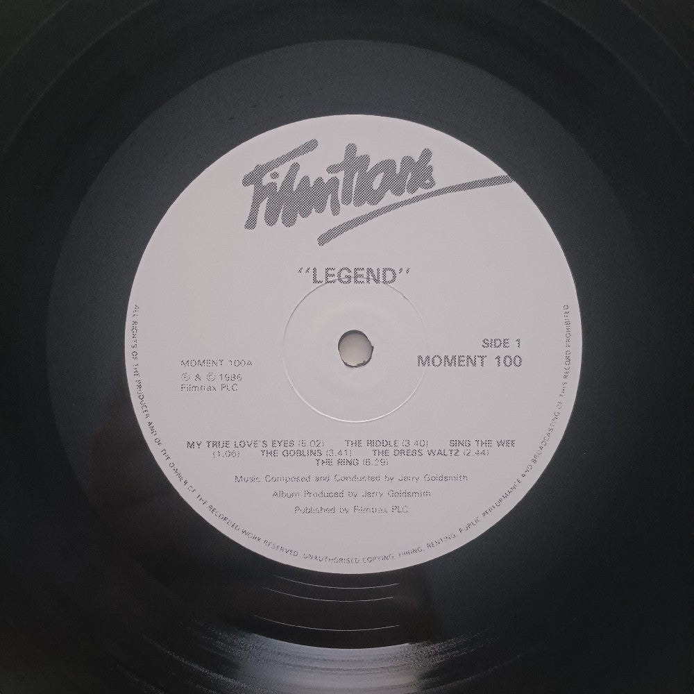 Jerry Goldsmith - Legend Soundtrack UK - 1985 - MOMENT100 - Used - VG+ - Vinyl