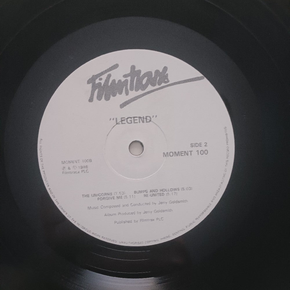 Jerry Goldsmith - Legend Soundtrack UK - 1985 - MOMENT100 - Used - VG+ - Vinyl