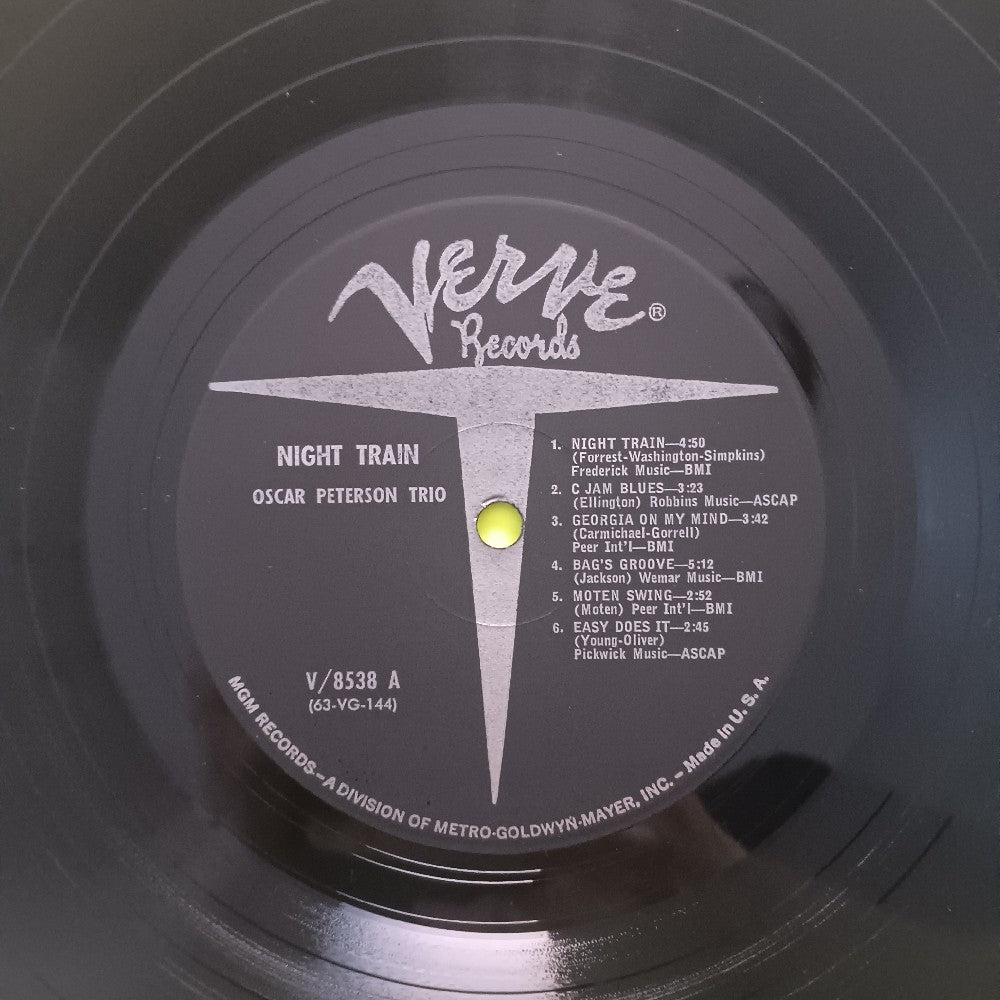 Oscar Peterson Trio - Night Train MONO - 1963 - V/8538 - Used - VG++ - Vinyl