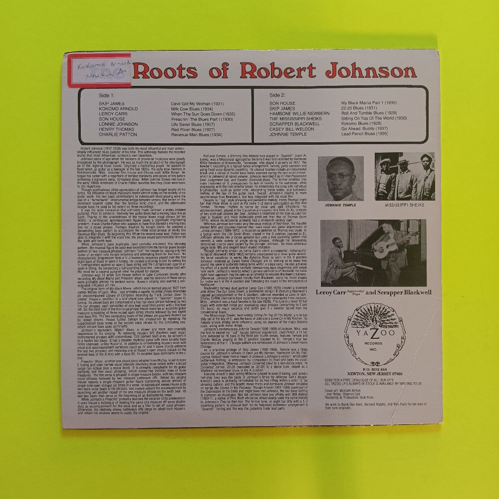 Various - The Roots Of Robert Johnson - L-1073 Used - VG++ - Vinyl - Reissue