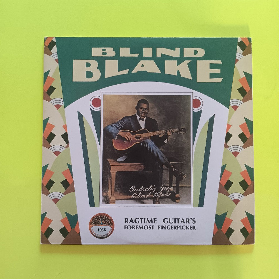 Blind Blake - Ragtime Guitar's Foremost Fingerpicker - 1984 - L-1068 - Used - VG++ - Vinyl