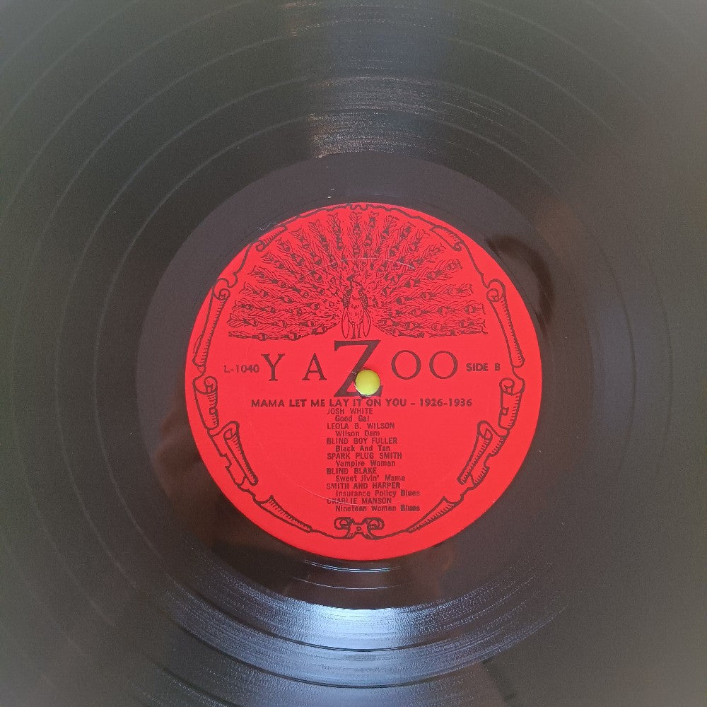 Various - Mama Let Me Lay It On You 1926-1936 - 1974 - L-1040 - Used - VG++ - Vinyl