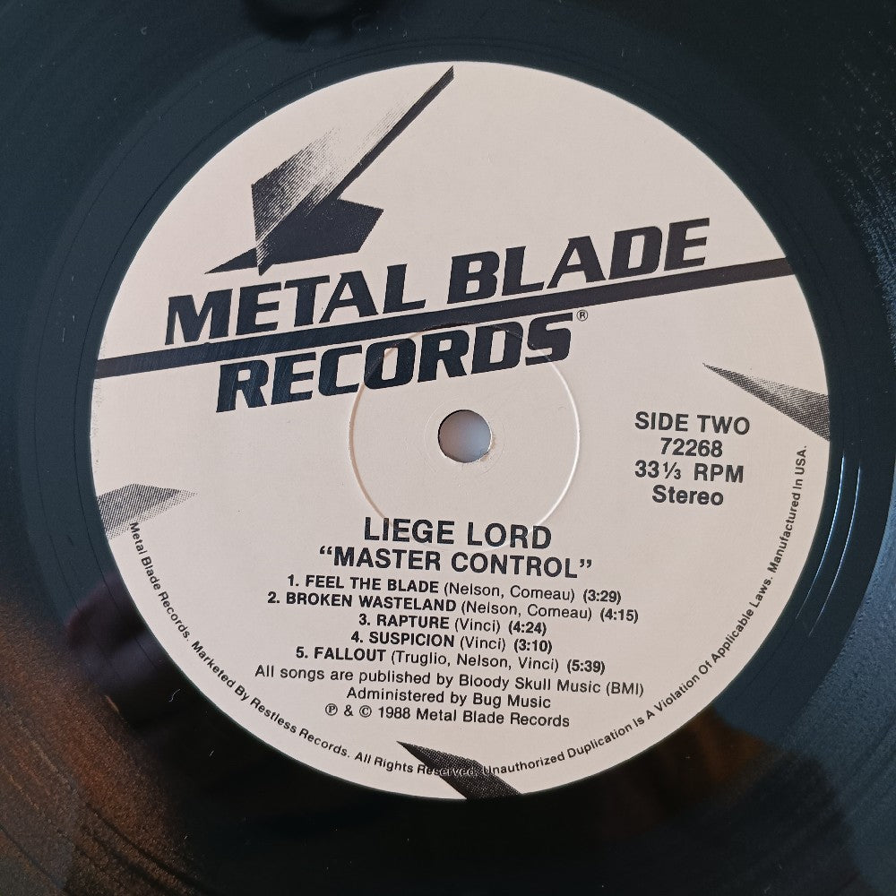 Liege Lord - Master Control - 1988 - 7 72268-1 - Used - VG++ - Vinyl