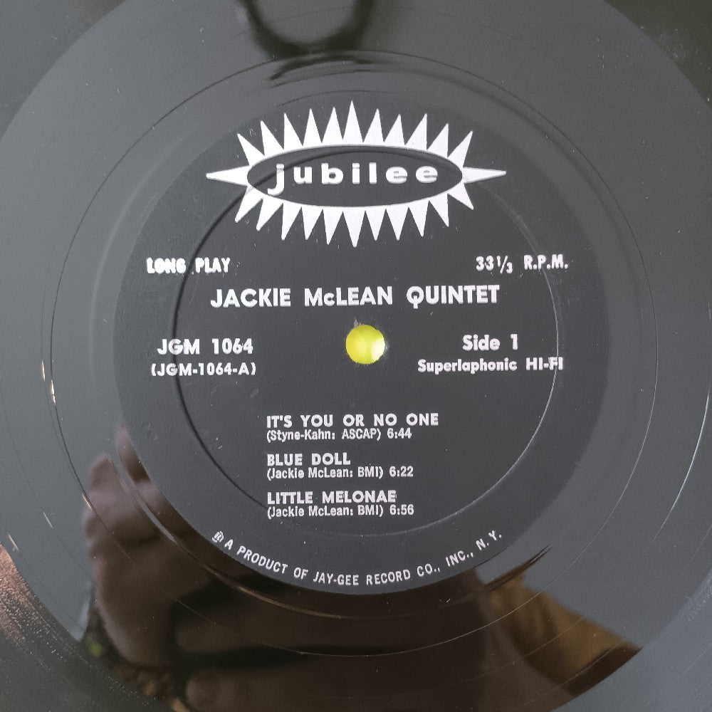 Jackie McLean Quintet - Self Titled MONO Black Label - 1960 - JGM 1064 - Used - VG++ - Vinyl