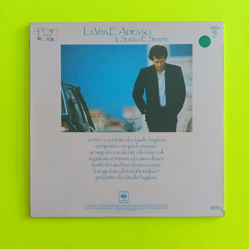 Claudio Baglioni - La Vita E Adesso HOLLAND - 1985 - 26533 - Used - VG+ - Vinyl