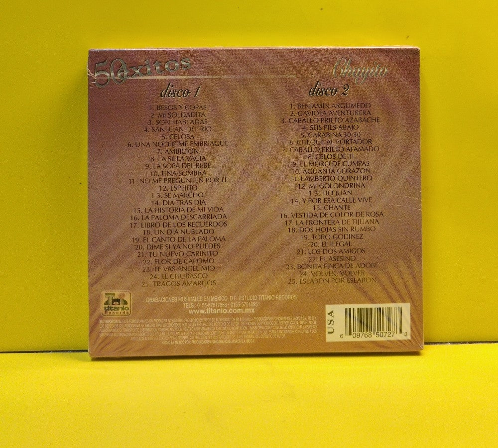 Chayito Valdez - 50 Exitos - 2005 - CD2DIG-50727 - New - Sealed - CDs - 2xCD - Mexican Import