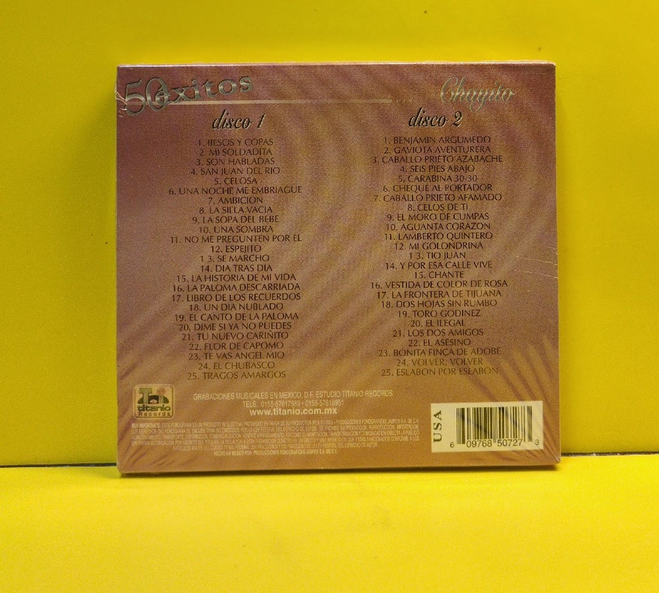Chayito Valdez - 50 Exitos - 2005 - CD2DIG-50727 - New - Sealed - CDs - 2xCD - Mexican Import