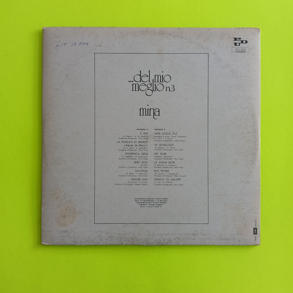 Mina - ... Del Mio Meglio N.3 ITALY - 1975 - Pld.L6026 - Used - VG+ - Vinyl
