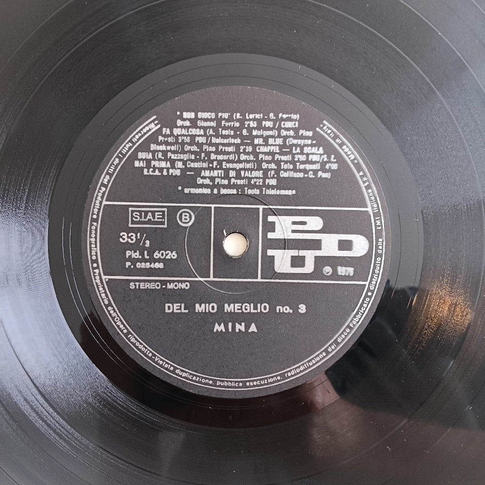 Mina - ... Del Mio Meglio N.3 ITALY - 1975 - Pld.L6026 - Used - VG+ - Vinyl