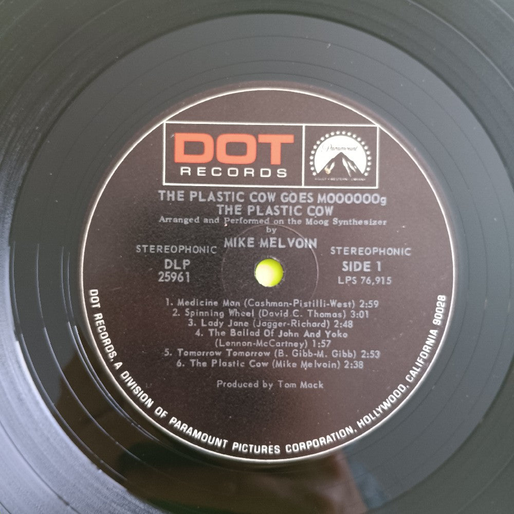 Mike Melvoin - The Plastic Cow Goes Moooooog SHRINK - 1969 - DLP 25961 - Used - VG+ - Vinyl