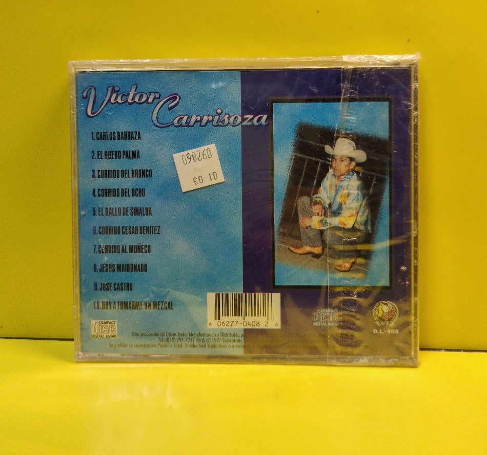 Victor Carrisoza - El Cordero De Sinaloa - 1997 - D.L.-408 - New - Sealed - CDs