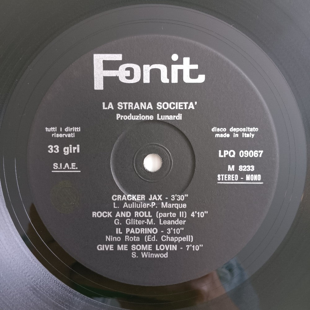 La Strana Societa - Pop Corn & Cracker Jax ITALY - 1972 - LPQ 09067 - Used - VG++ - Vinyl
