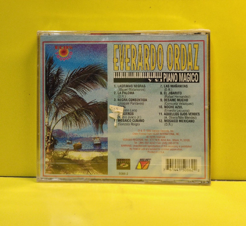 Everardo Ordaz - Ecos Del Tropico - 1995 - 5086-2 - New - Sealed - CDs
