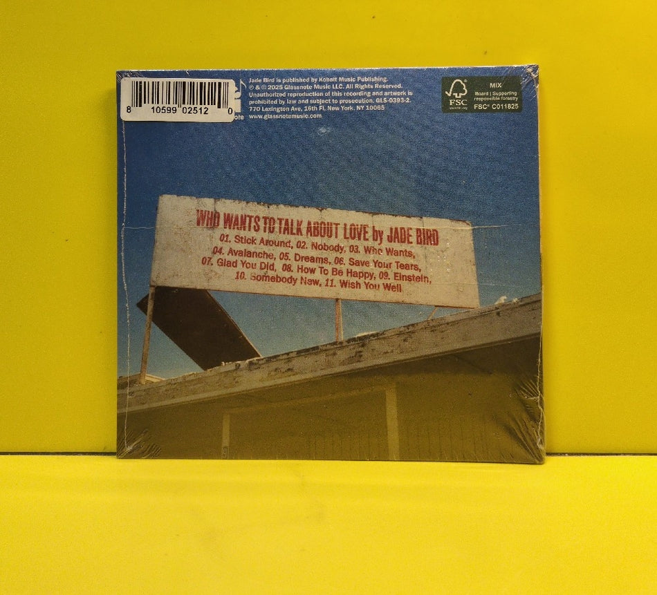 Jade Bird - Who Wants To Talk About Love - 2025 - GLS0393-2 - New - Sealed - CDs