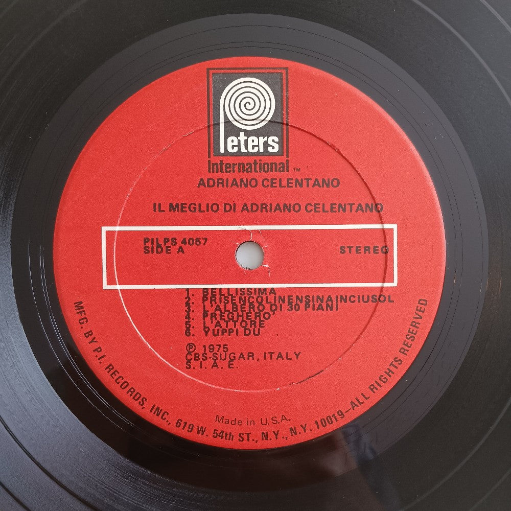 Adriano Celentano - Il Meglio Di Adriano Celentano - 1975 - PILPS 4057 - Used - VG++ - Vinyl