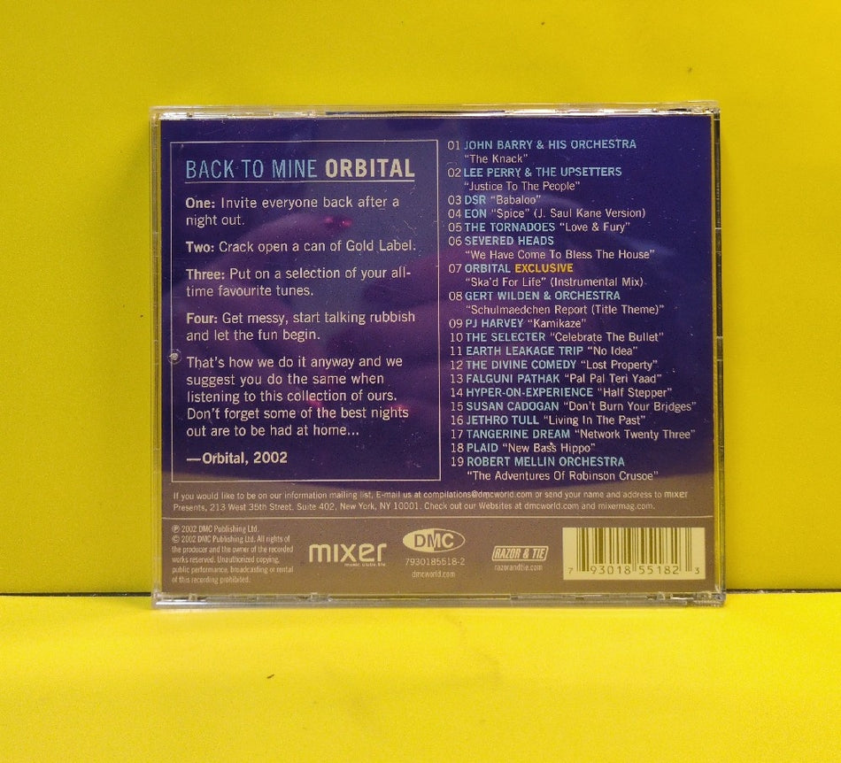 Orbital - Back To Mine - 2002 - 7930185518-2 - Used - EX - CDs