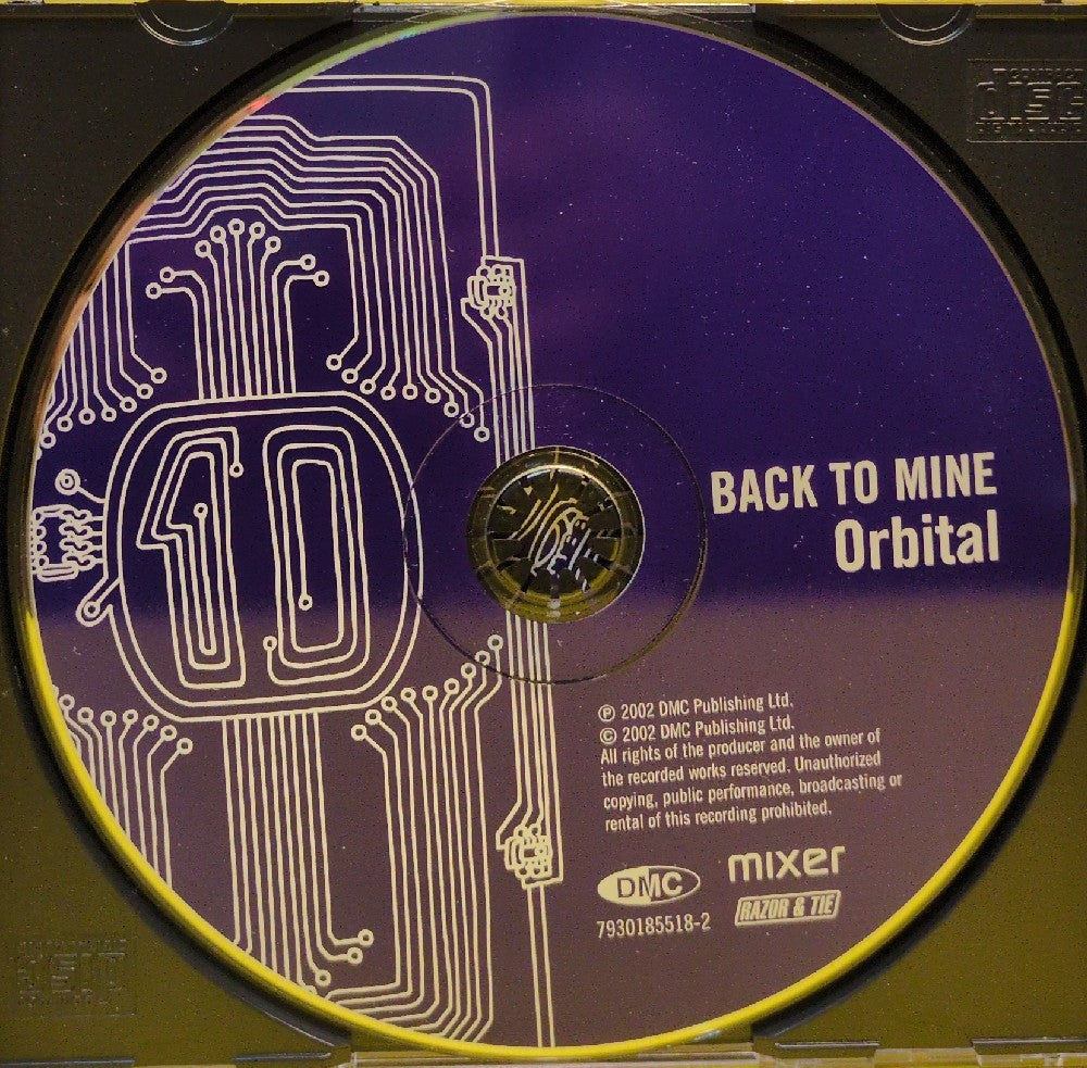 Orbital - Back To Mine - 2002 - 7930185518-2 - Used - EX - CDs