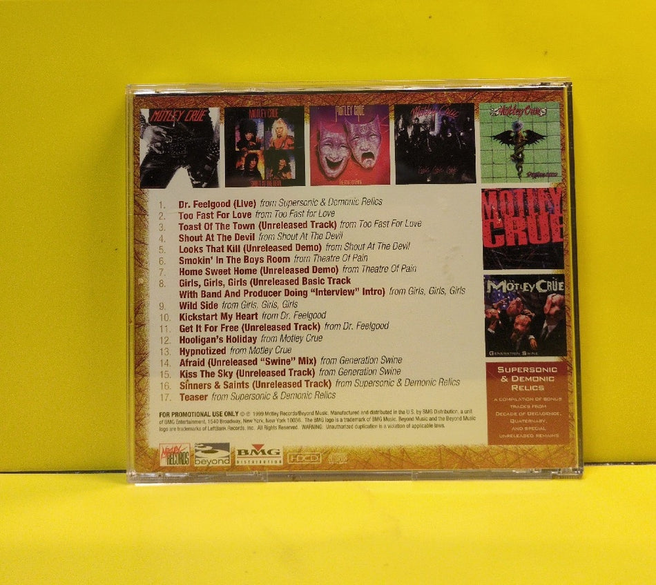 Motley Crue - Crucial Crue Sampler - 1999 - BYDJ-78032-2 - Used - EX - CDs - HDCD - Promo
