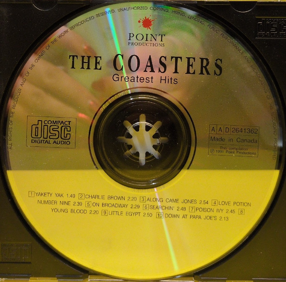 The Coasters - Greatest Hits - 1991 - 2641362 - Used - EX - CDs - Canadian Import