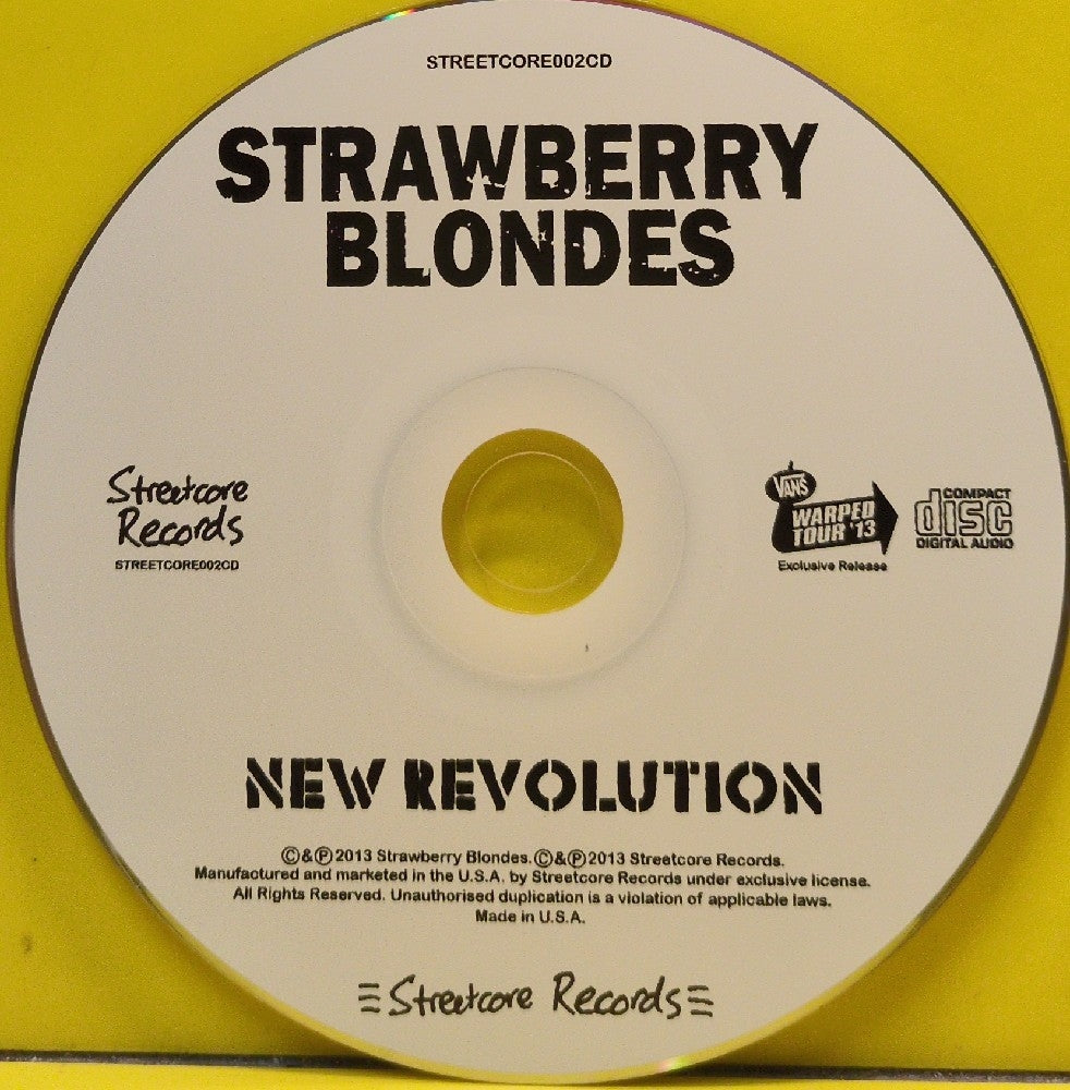 Strawberry Blondes - New Revolution - 2013 - 002CD - Used - EX - CDs - Vans Warped Tour 2013 Exclusive - Cardboard Sleeve