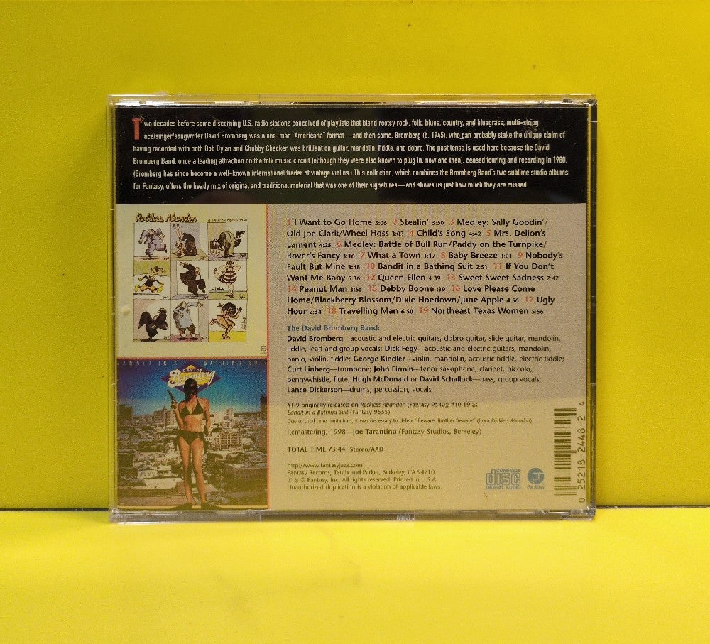 David Bromberg Band - Reckless Abandon / Bandit In A Bathing Suit - 1998 - FCD-24748-2 - Used - EX - CDs - Remastered