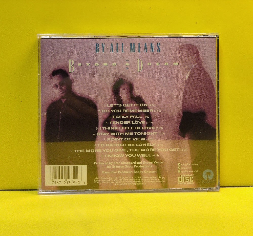 By All Means - Beyond A Dream - 1989 - 7-91319-2 - Used - EX - CDs