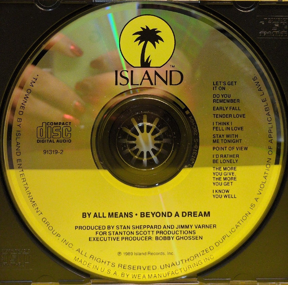 By All Means - Beyond A Dream - 1989 - 7-91319-2 - Used - EX - CDs
