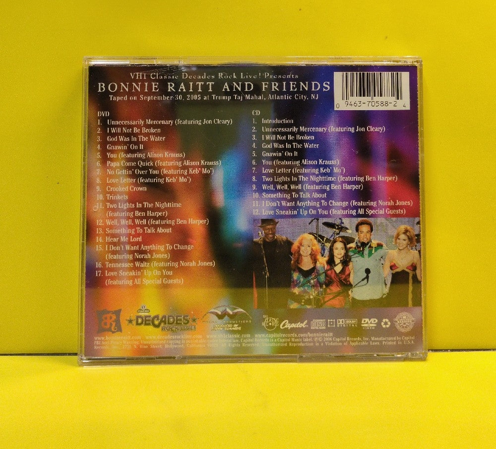 Bonnie Raitt And Friends Featuring Norah Jones, Ben Harper, Alison Krauss & Keb'Mo' - Bonnie Raitt And Friends - 2006 - CDP 0946 3 70588 2 4 - Used - EX - CDs - CD/DVD Set