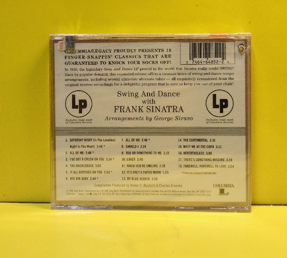 Frank Sinatra - Swing And Dance With Frank Sinatra - 1996 - CK 64852 - New - Sealed - CDs