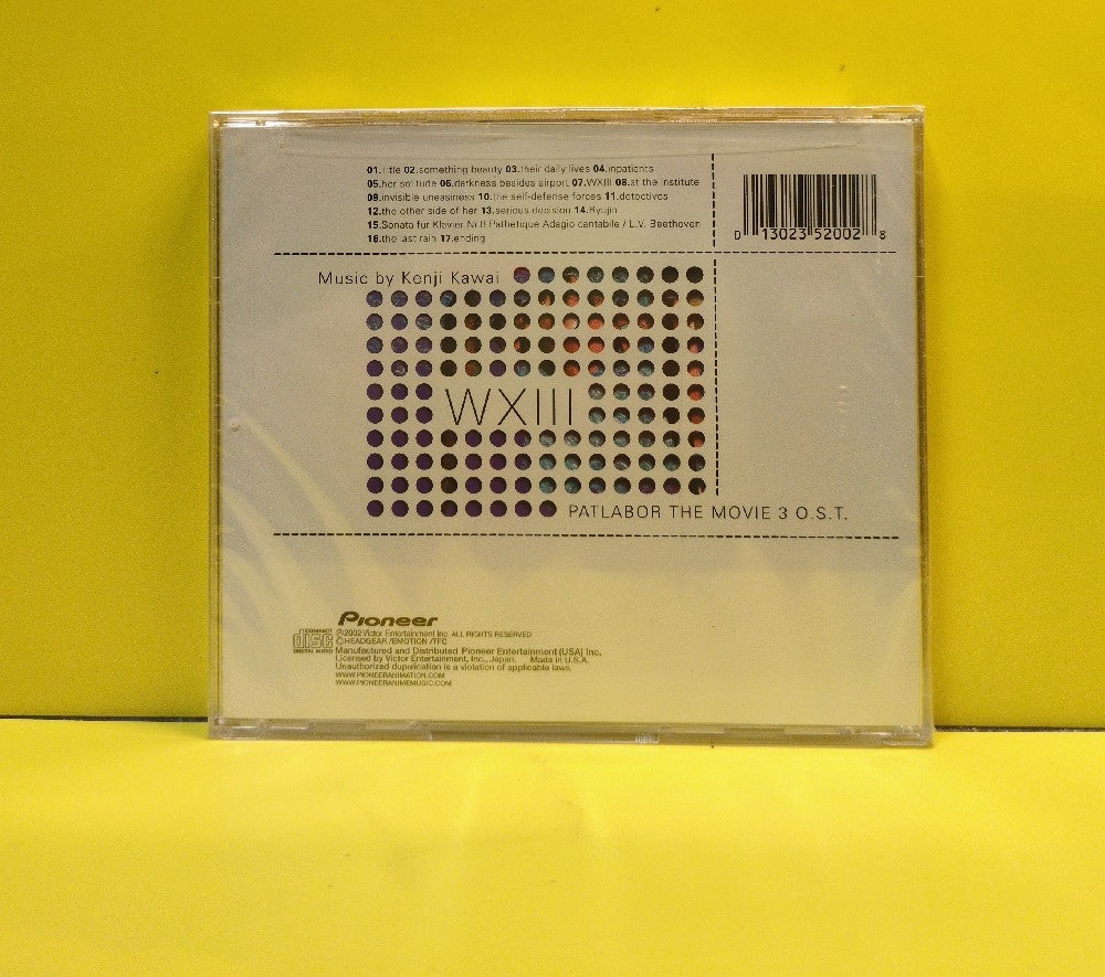 Kenji Kawai - WXIII Patlabor The Movie 3 O.S.T. - 2002 - 5200-2 - New - Sealed - CDs