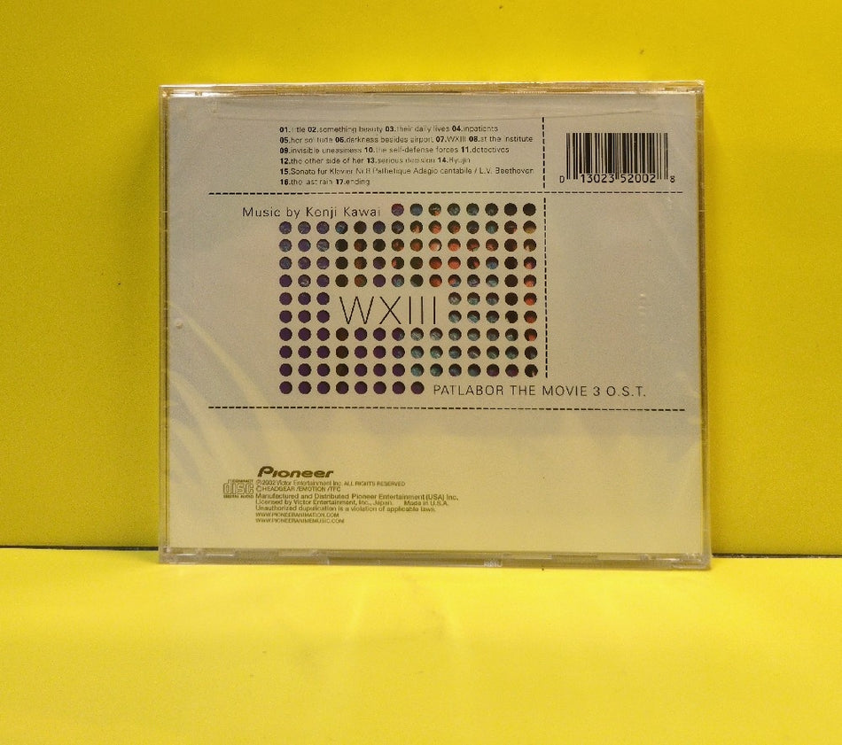 Kenji Kawai - WXIII Patlabor The Movie 3 O.S.T. - 2002 - 5200-2 - New - Sealed - CDs