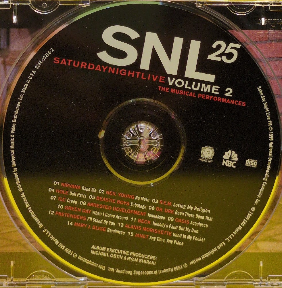 Various - SNL25 • Saturday Night Live: The Musical Performances | Volume 2 - 1999 - 0044-50206-2 - Used - EX - CDs