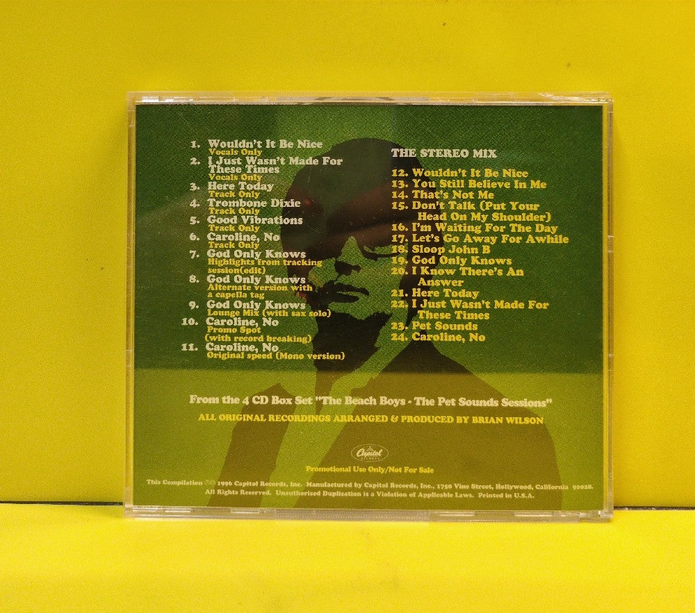 The Beach Boys - The Pet Sounds Sessions Sampler - 1996 - DPRO-11241 - Used - EX - CDs - Promo - Stereo/Mono - No Promo Banner On Disc
