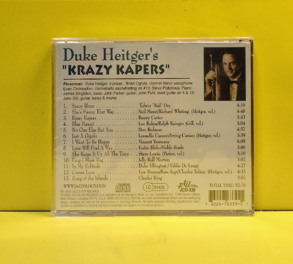 Duke Heitger - Duke Heitger"s Krazy Kapers - 2004 - JCD-339 - New - Sealed - CDs
