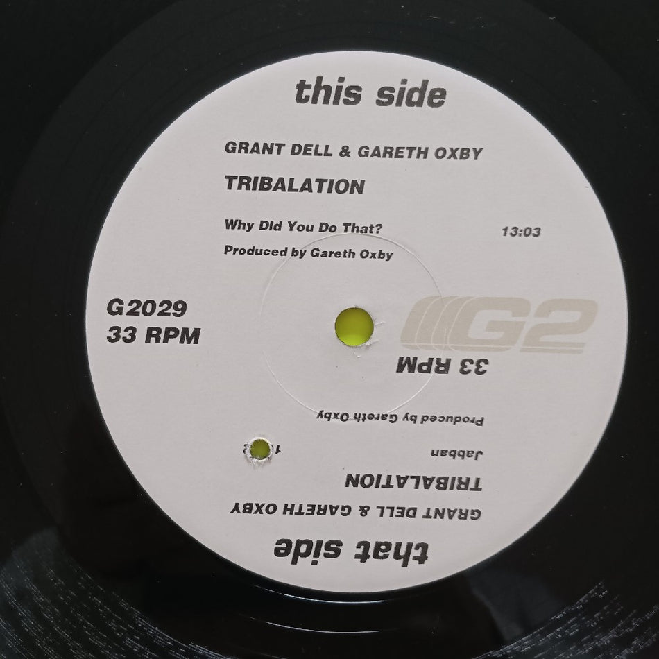 Tribalation - Why Did You Do That? 12"  - 2001 - G2029 - Used - VG++ - Vinyl