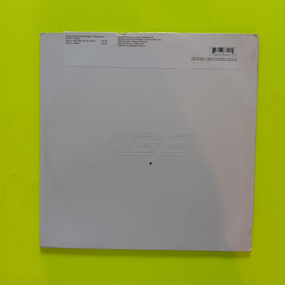 Tribalation - Why Did You Do That? 12"  - 2001 - G2029 - Used - VG++ - Vinyl