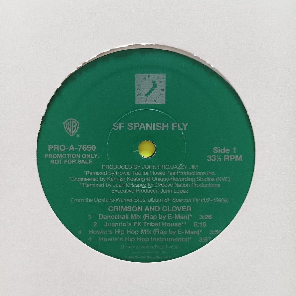 SF Spanish Fly - Crimson & Clover 12" PROMO - 1995 - PRO-A-7650 - Used - VG++ - Vinyl