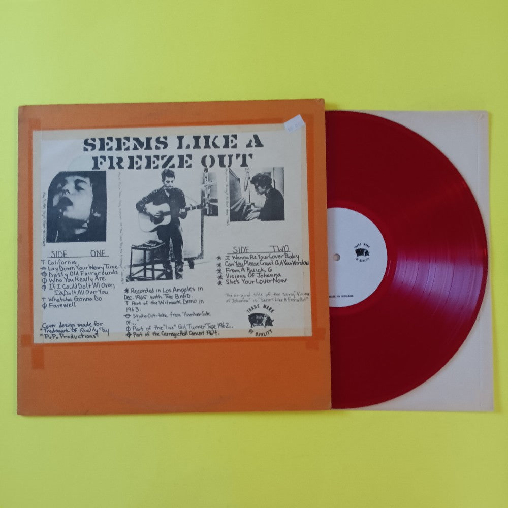 Bob Dylan - Seems Like A Freeze Out RED - 1971 - Used - VG++ - Vinyl