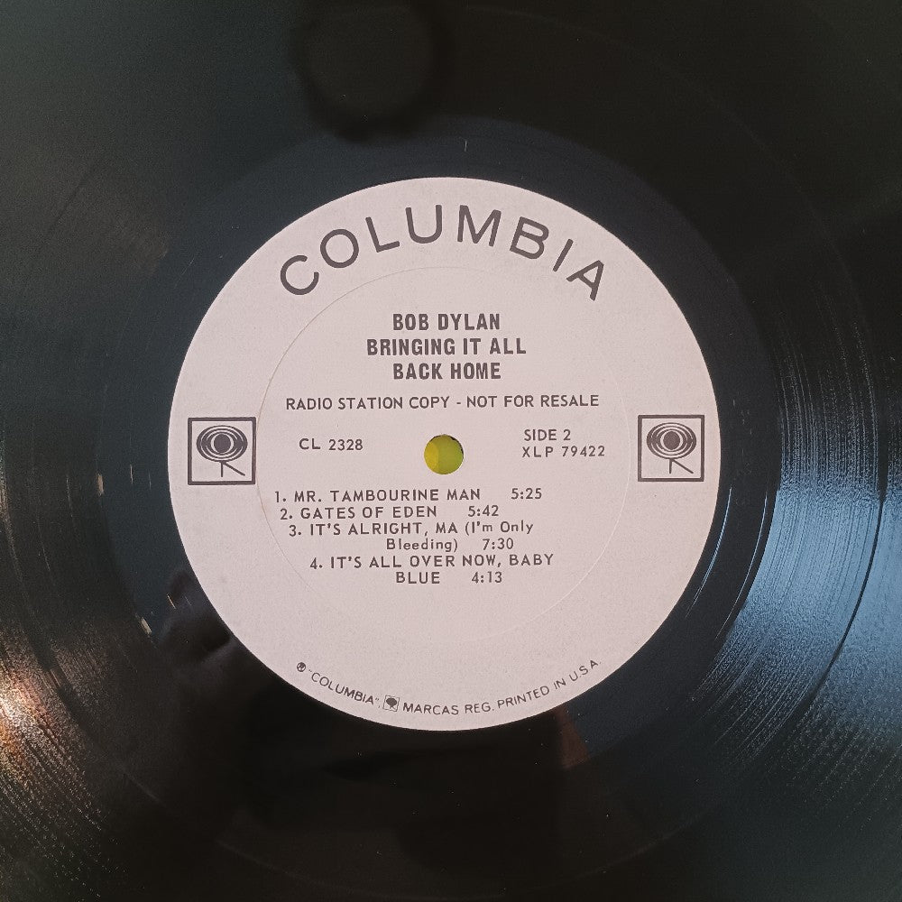 Bob Dylan - Bringing It All Baxk Home MONO PROMO - 1965 - CL 2328 - Used - VG++ - Vinyl