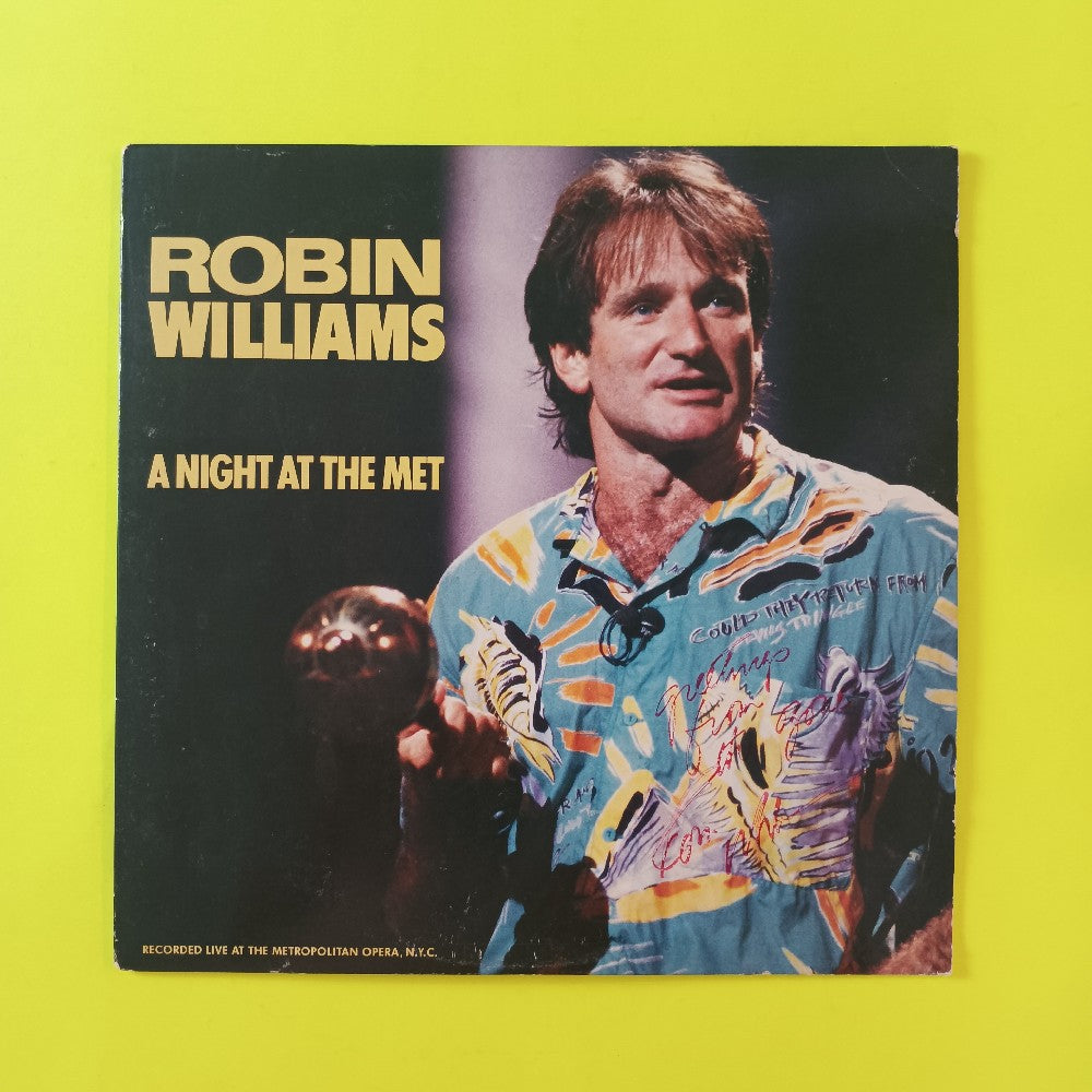 Robin Williams - A Night At The Met SIGNED PROMO - 1986 - FC 40541 - Used - VG++ - Vinyl