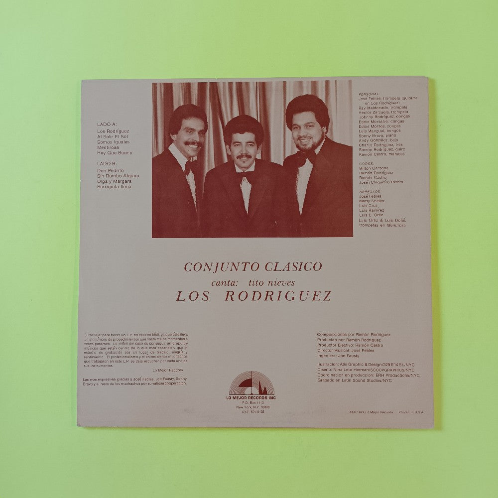 Conjunto Clasico - Canta: Tito Nieves Los Rodriguez - 1979 - LMR 801 - Used - EX - Vinyl