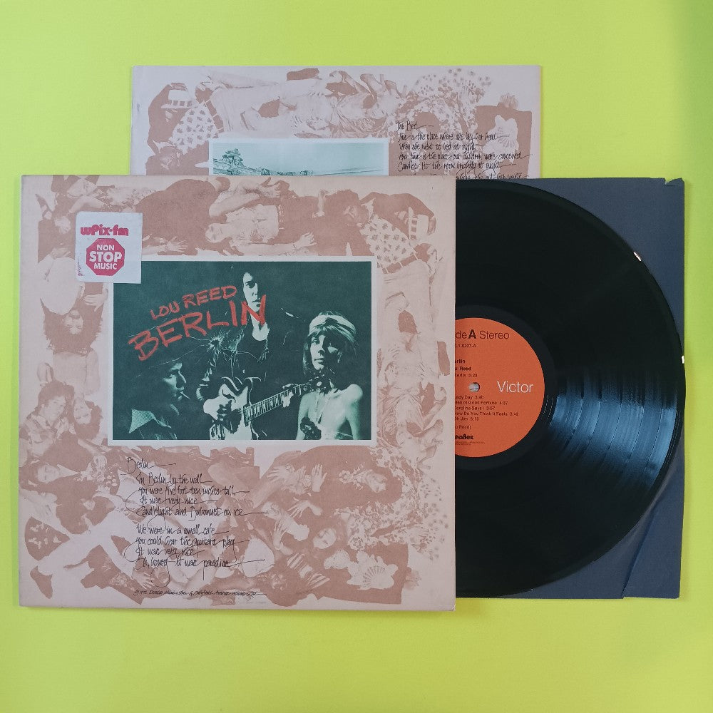 Lou Reed - Berlin OG BOOKLET PROMO ORANGE DYNAFLEX  - 1973 - APL1-0207 - Used - EX - Vinyl