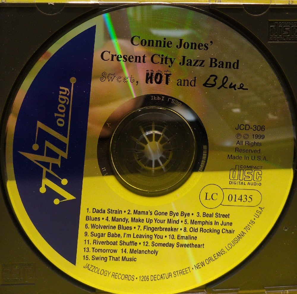 Connie Jones' Crescent City Jazz Band -  Sweet, Hot And Blue - 2000 - JCD-306 - Used - EX - CDs