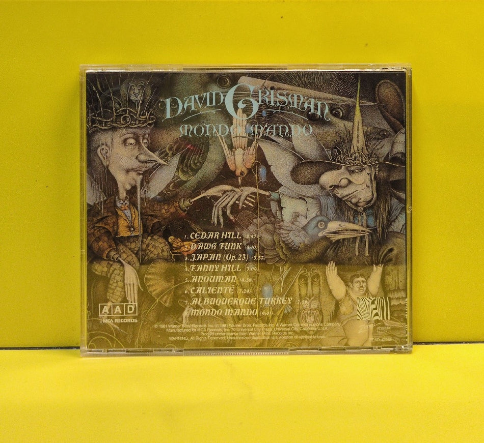 David Grisman - Mondo Mando - 1991 - ZEAD-42248 - Used - EX - CDs