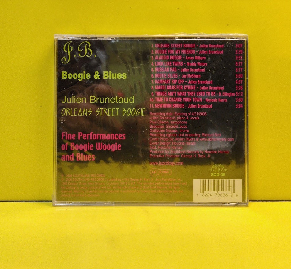 Julien Brunetaud - J.B. Boogie & Blues - 2005 - SCD-36 - New - Sealed - CDs