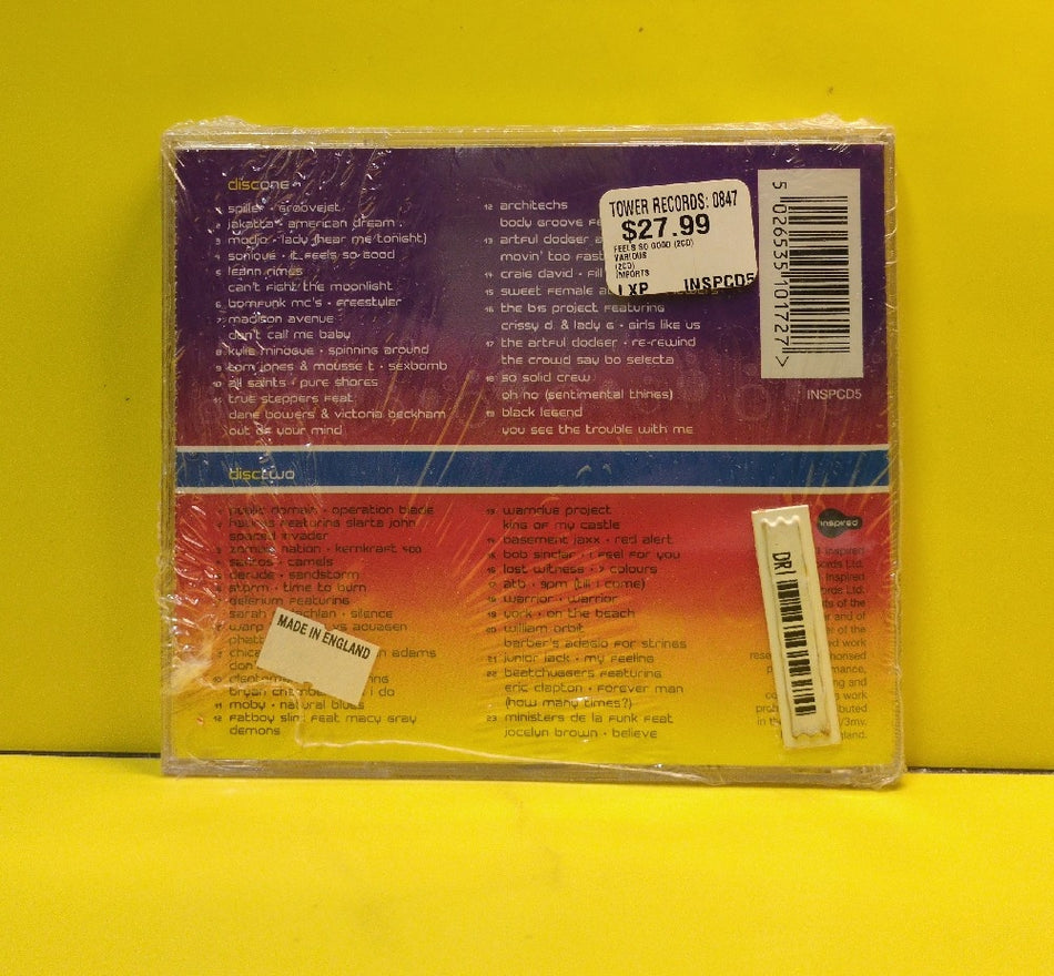 Various - Feels So Good - 2001 - INSPCD5 - New - Sealed - CDs - UK Import