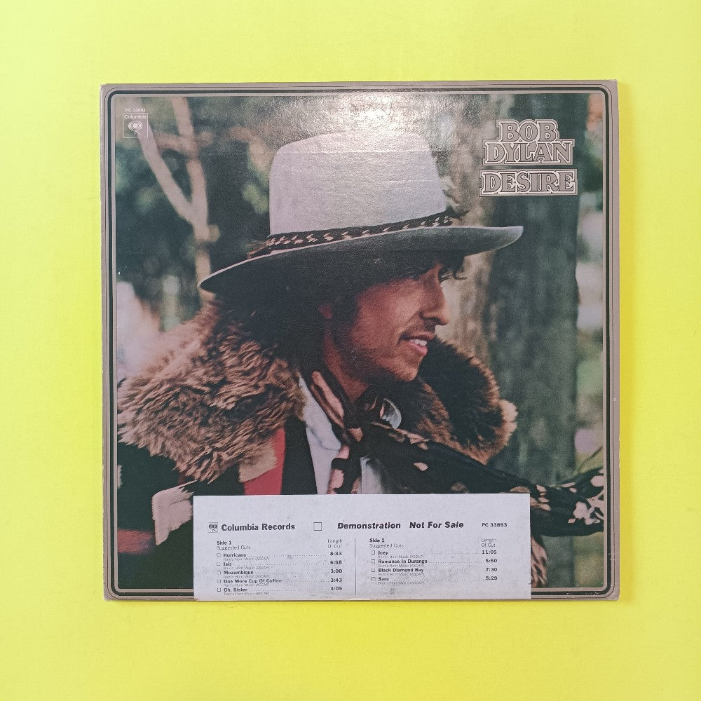 Bob Dylan - Desire PROMO - 1976 - PC 33893 - Used - VG++ - Vinyl