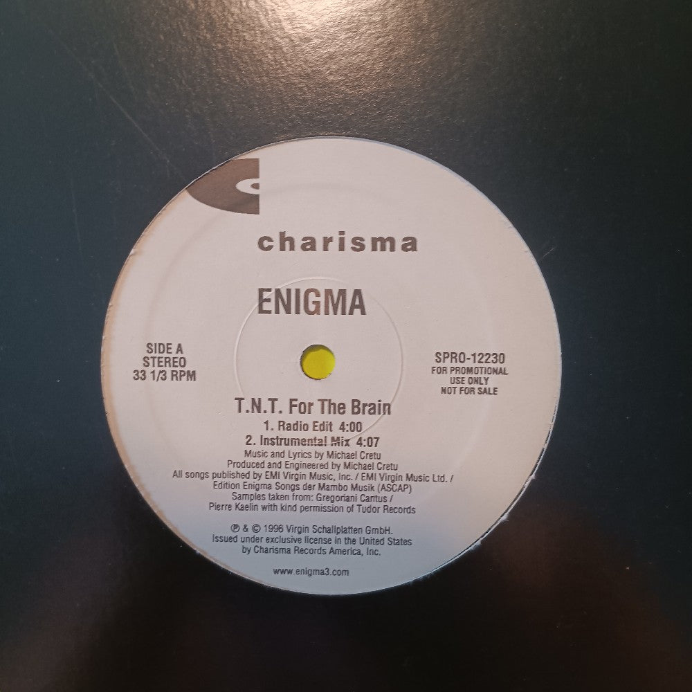 Enigma - TNT For The Brain 12" PROMO - 1996 - SPRO-12230 - Used - EX - Vinyl