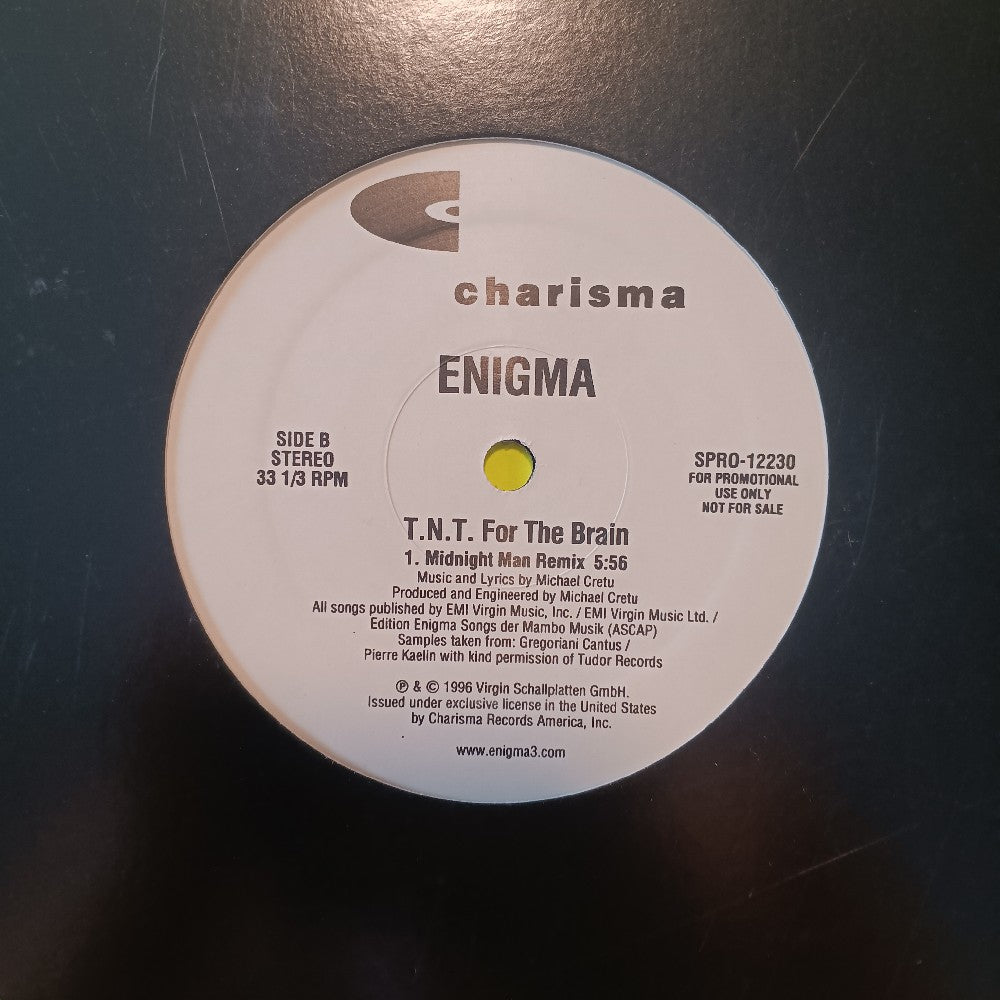 Enigma - TNT For The Brain 12" PROMO - 1996 - SPRO-12230 - Used - EX - Vinyl